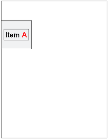 Center Alignment of Objects with Item A Center Alignment of Objects with Item A